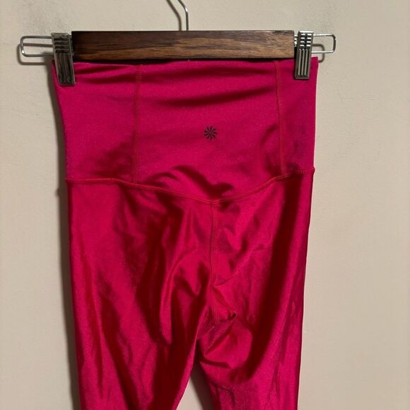 Athleta Elation Shine Tight Legging Cyclamen Hot Fuchsia Pink- Size 0 XXS - Picture 6 of 13